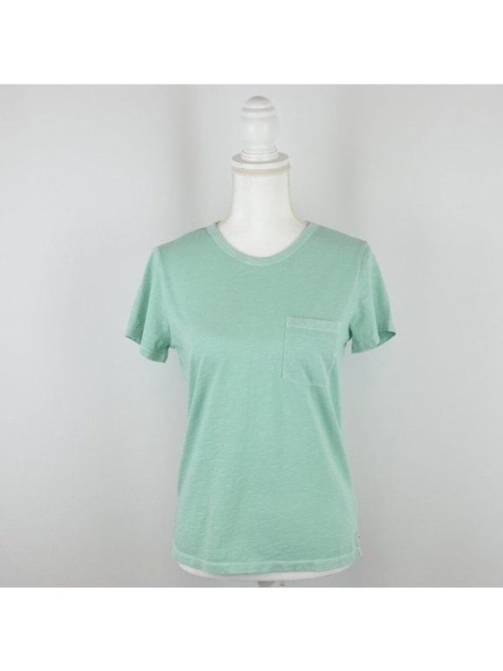 Toad&Co Primo Women's Small Green Cotton Crewneck Short Sleeve Pocket Tee